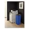 Rubbermaid Commercial 23 gal Square Recycling Bin, Satin Black/Satin Brass, Plastic FG356973BLUE - alternate 4